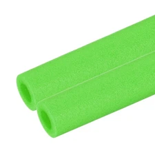 2Pcs 1"(25mm)IDx3.3FTx1.97" Pipe Insulation Foam Tube Pool Noodles Green