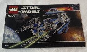 LEGO Star Wars 6206 TIE Interceptor Episode VI Vintage Complete Set (No Pilot)
