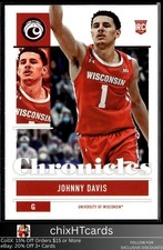 2022 Panini Chronicles Draft Picks Pink Rookie Card #14 Johnny Davis. rookie card picture