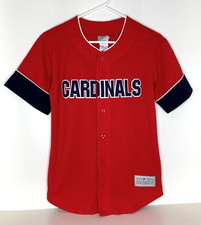 St. Louis Cardinals Youth L Large Red Baseball Jersey Sewn Signed Holliday #7