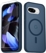 Google Pixel 9a Case Military Grade Protection Translucent Matte With Glass Prot