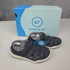 Stride Rite 360 “Paddy” Navy Toddler Sandal Size 10M – Machine‑Washable