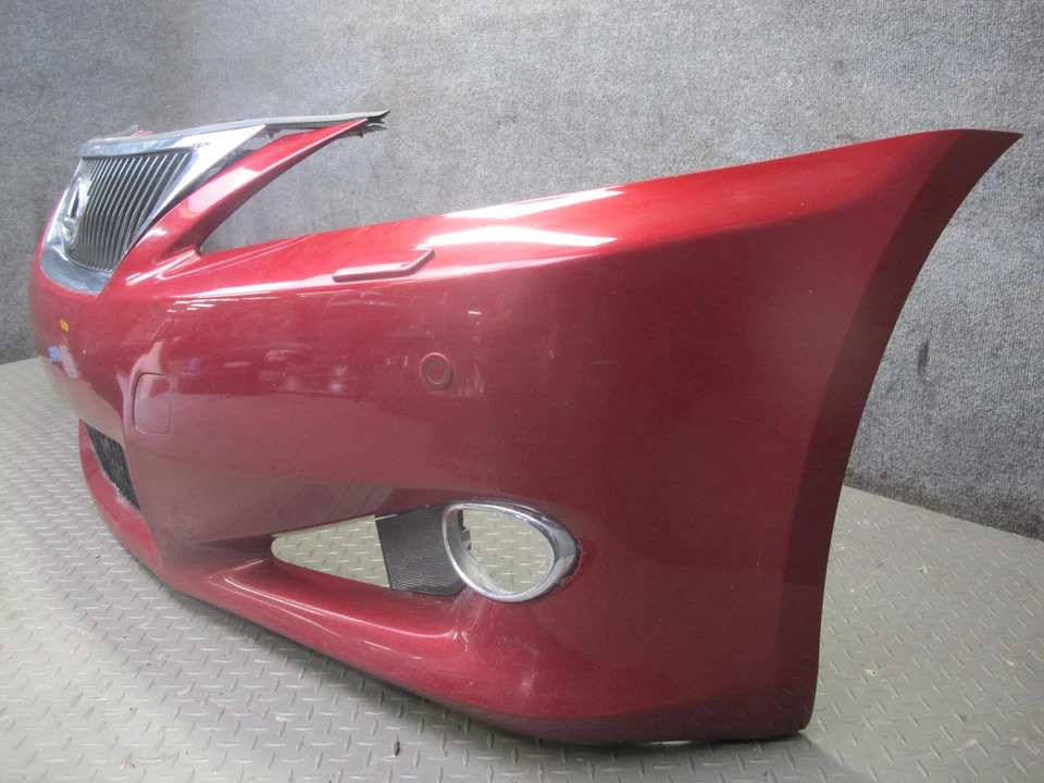 2010 LEXUS IS350 IS250 CONVERTIBLE FRONT BUMPER COVER RED MICA OEM Foto 3 de 4