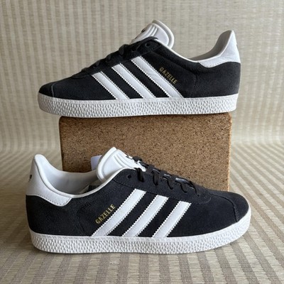 Adidas Gazelle Shoes Mens 6 Womens 7 Dark Gray White Suede Sneakers BB2503