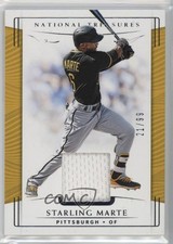 2019 Panini National Treasures 21/99 Starling Marte #141 5c2