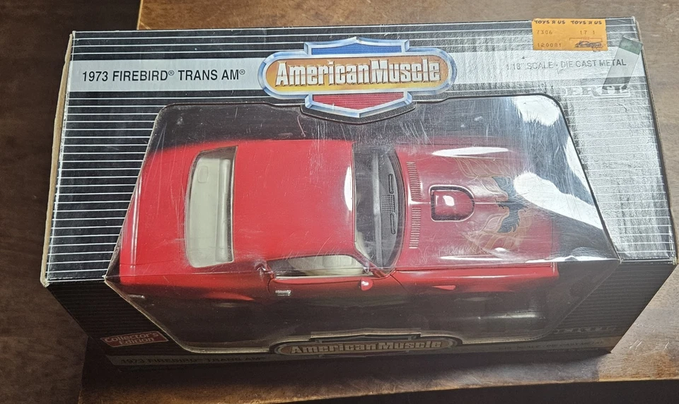 ERTL 1:18 AMERICAN MUSCLE 1973 PONTIAC FIREBIRD TRANS AM КРАСНОЕ коллекционное издание - Изображение 2 из 3
