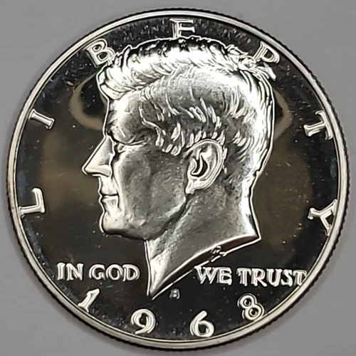 1968 S Gem Cameo Proof Kennedy Half Dollar 40% Silver
