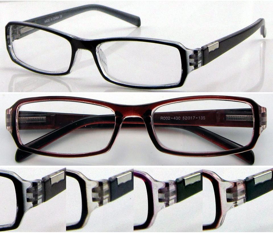 Reading Glasses +0.50~+4.00 Quality Classic Mens Womens Style Spring Hinges L430