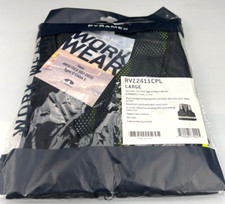 Pyramex ANSI TYPE O CLASS 1 Black Surveyor Vest Zipper Front Closure 6 Pockets