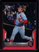 2022 Topps Now #301 Brendan Donovan RC Red Parallel Card #d /10