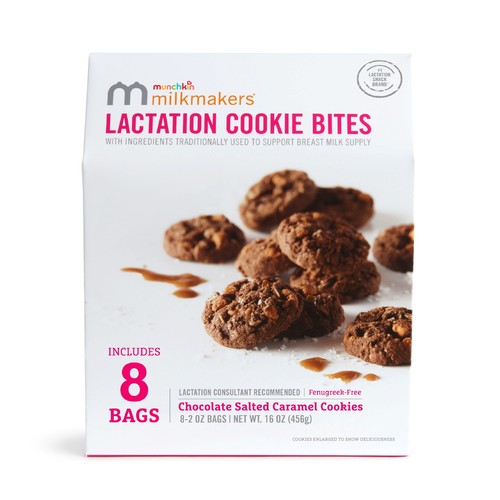 Lactation Cookie Bites, Chocolate Salted Caramel, Fenugreek Free, 8 Count eBay