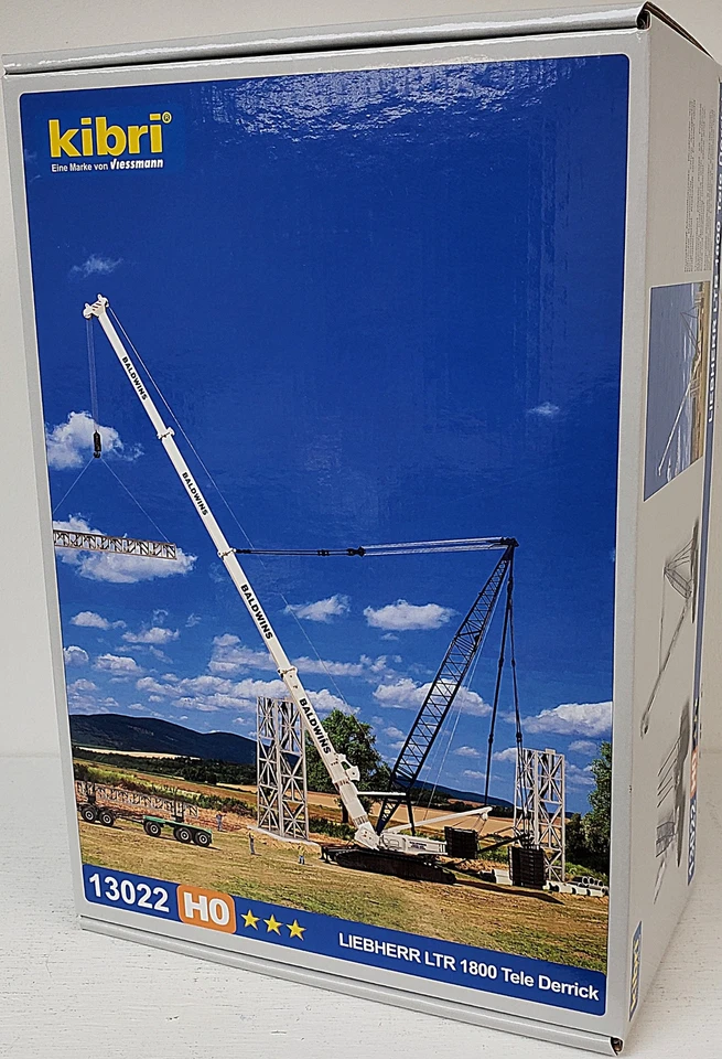 KIBRI NUEVO #13022 HO KIT escala 1/87 Liebherr LTR 1800 grúa telescópica sobre orugas Foto 2 de 3