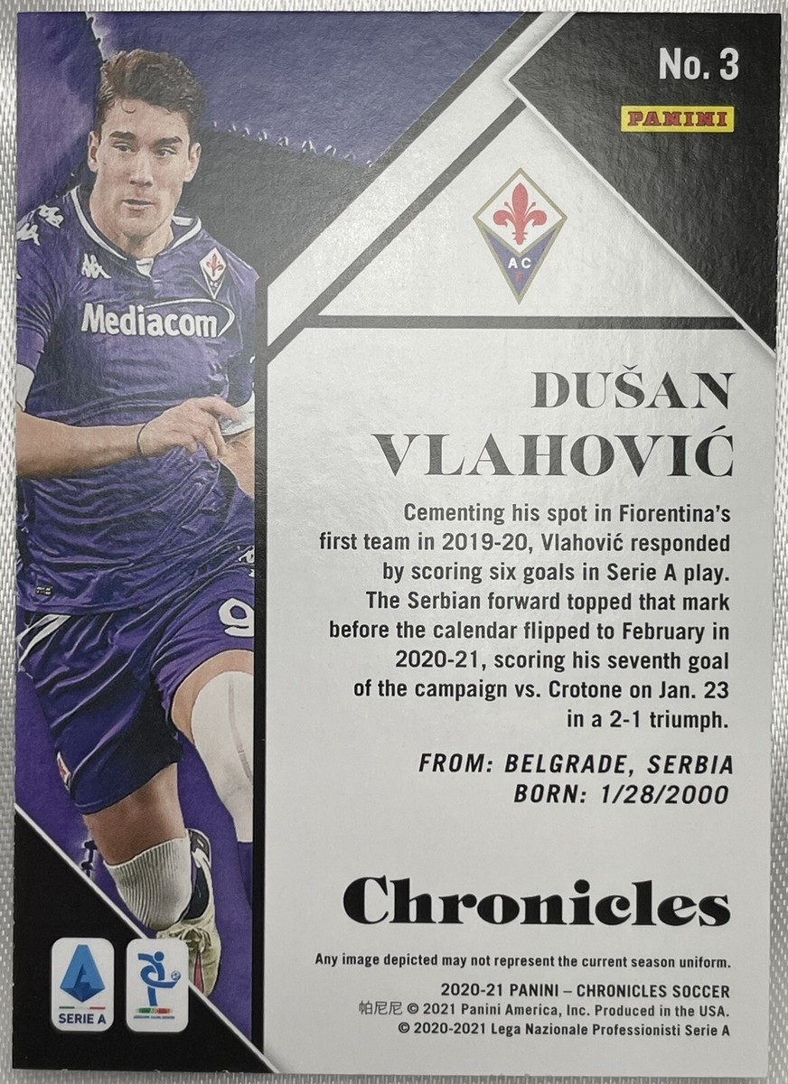 【新品/タグ付き】20/21 フィオレンティーナ ヴラホヴィッチ【M】3rd 2020-21 Panini Chronicles Dusan Vlahovic #3 Silver Circles ACF