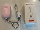 Personal Alarm USB Rechargeable SOS Self Defense Keychain Flashlight