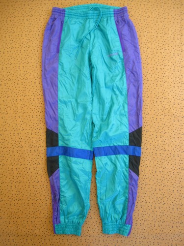 Pantalon ADIDAS Vintage Nylon Marine vert Polyamide 90'S Survetement - 162  | eBay