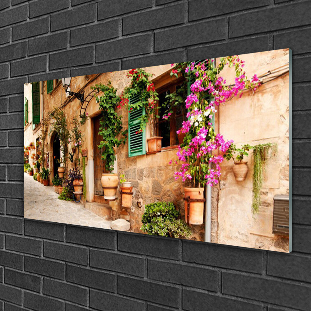 Tableau sur verre acrylique Tulup 100x50 cm panoramique avec système de fixation invisible