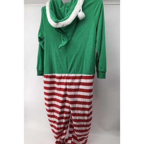 Xhilaration XL/XXL Holiday Woman Sleepwear One Piece With Hood Faux Fur Trim NWT - Picture 11 of 11
