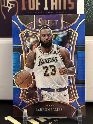 2023-24 Select NBA LeBron James Mezzanine Level Blue Holo #335