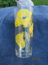 Vintage Peanut Butter Glass California Poppy 6" Ice Tea Size -Boscul?