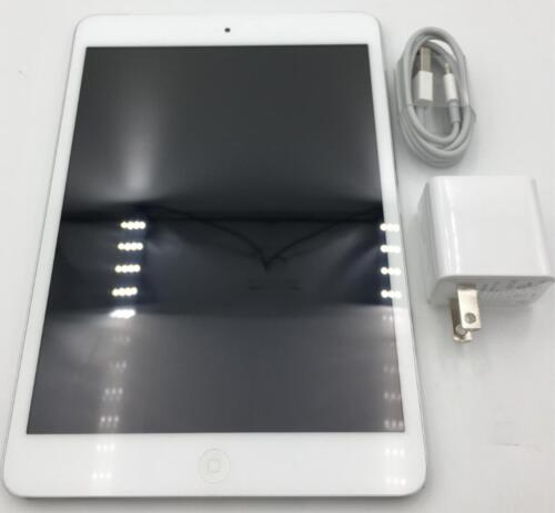 Apple iPad mini 1re génération 16 Go, Wi-Fi + cellulaire (AT&T), 7,9 pouces - blanc et argent - Photo 1/7