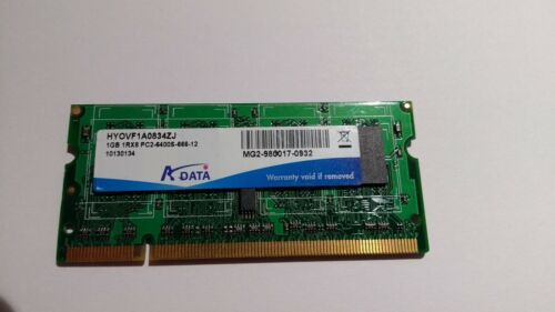 Mémoire RAM ADATA HYOVF1A0834ZJ 1 Go 800 MHz - PC2-6400S (DDR2-800) DDR2 SODIMM  - Photo 1/1