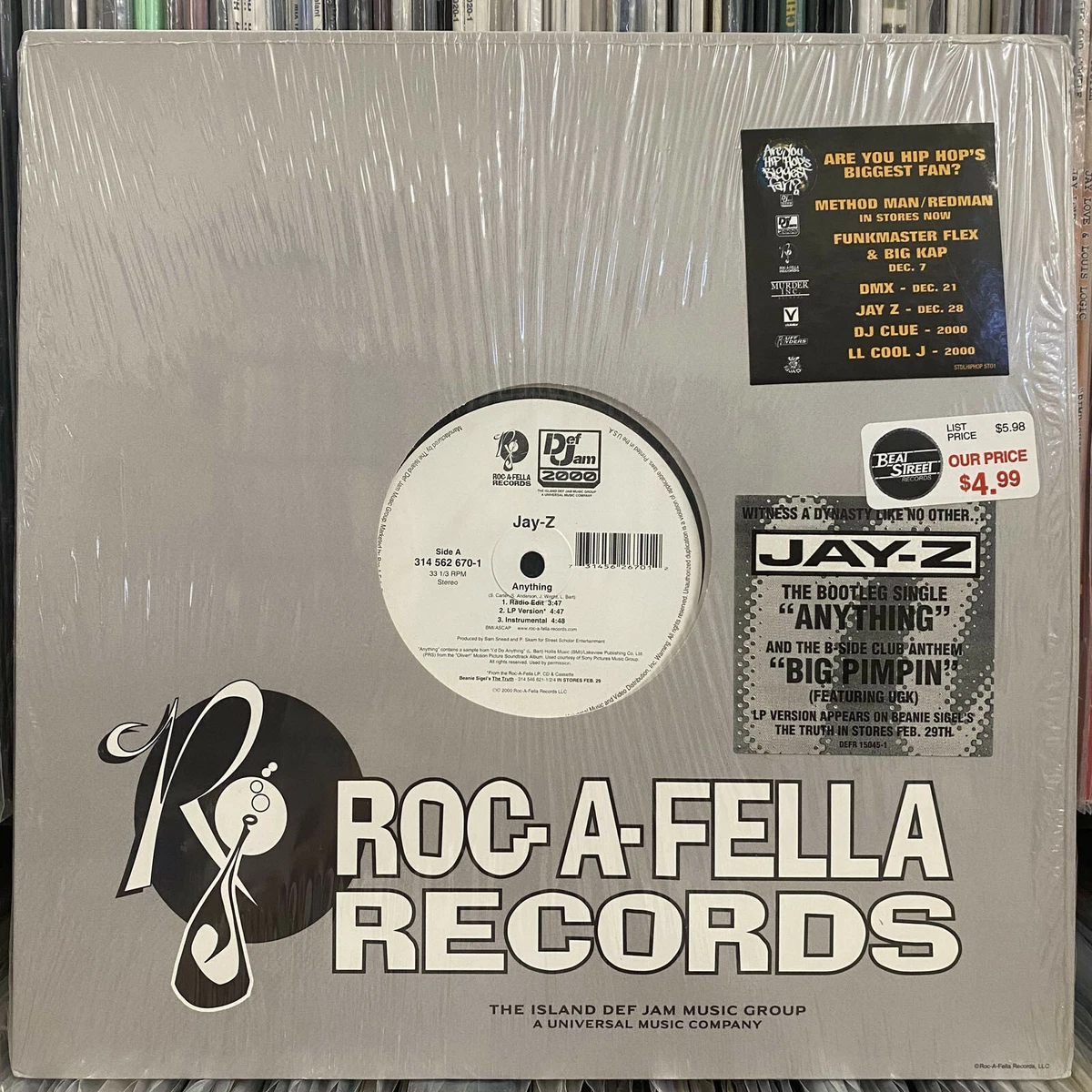 Jay-Z Near Mint (NM or M -) Sleeve Vinyl Records for sale | eBay