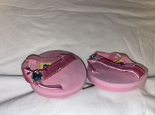 Build a Bear Pink Sandals w/ Clear/Pink Rhinestones
