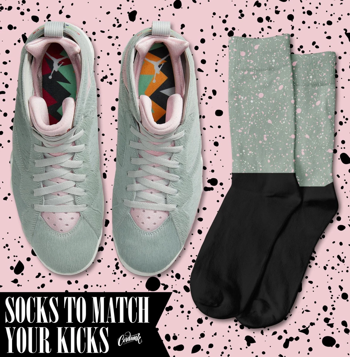 SPECKS Socks for J1 7 Hare 2.0 Sneaker Match DMP Turbo Green T Shirt Pink |  eBay