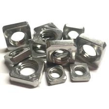 M2.5 M3 M4 M5 M6 M8 M10 THIN Square Nuts - A2 Stainless Steel - Type DIN 562 