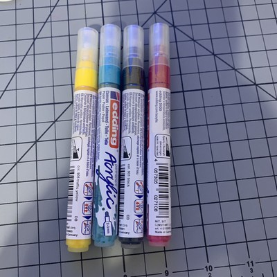 edding Permanent Acrylic Markers 2.5mm Chisel Tip