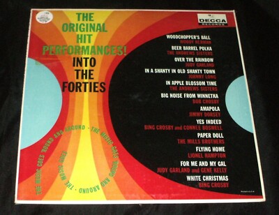 ORIGINAL HIT PERFORMANCES INTO THE FORTIES LP NEW SEALED 1964 DECCA Judy Garland