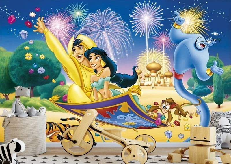 Wall Mural Aladdin Princess Jasmine Genie Jasmine Photo Wallpaper Kids Room