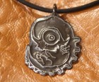 Neon Genesis EVANGELION .925 Sterling Silver Adam Embryo Pendant rubber cord — photo 1