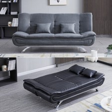 Fold Out Sofa Bed Guest Couch Mattress Recliner Double Sleeper 3 Seater Settee