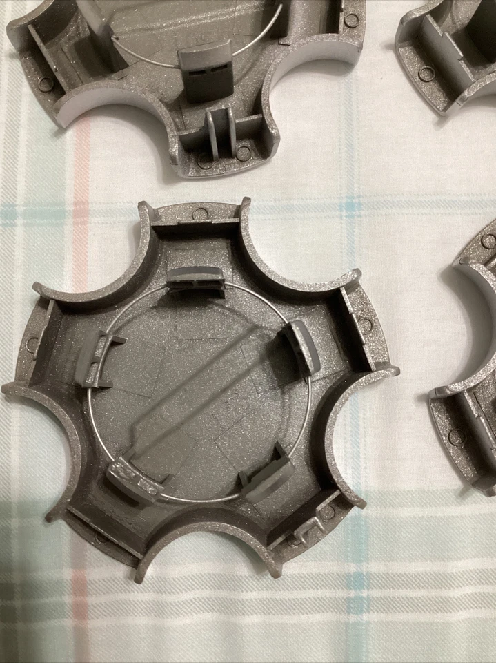 Conjunto de 4 tampas centrais OEM para 1996-1998 Acura TL 71777 prata repintada - Imagem 3 de 4