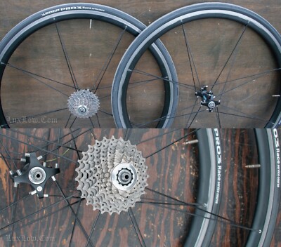 Vintage Shimano Dura-Ace 700c RoadBike WHEELS 7700 10s Cassette