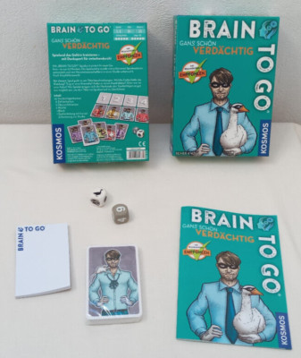 Kosmos, Brain to Go, Gans schön verdächtig, 2018, ab 8, ab 1 Spieler, Inhalt OVP