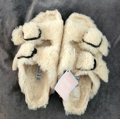 arizona big buckle teddy eggshell