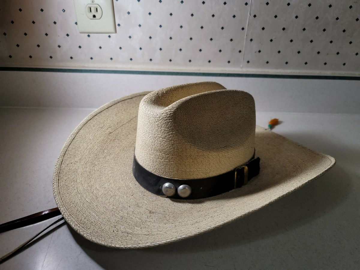Vintage* Pigalle Mario Chavez Straw Cowboy Hat size 6 | eBay