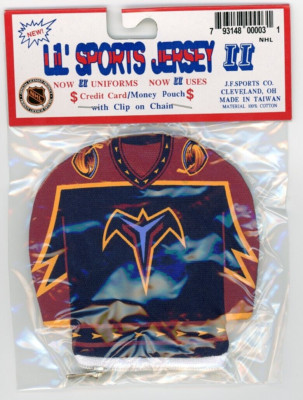 (3) Lil' Sports Jersey II NHL Hockey Credit Card/Money Pouch Atlanta Thrashers