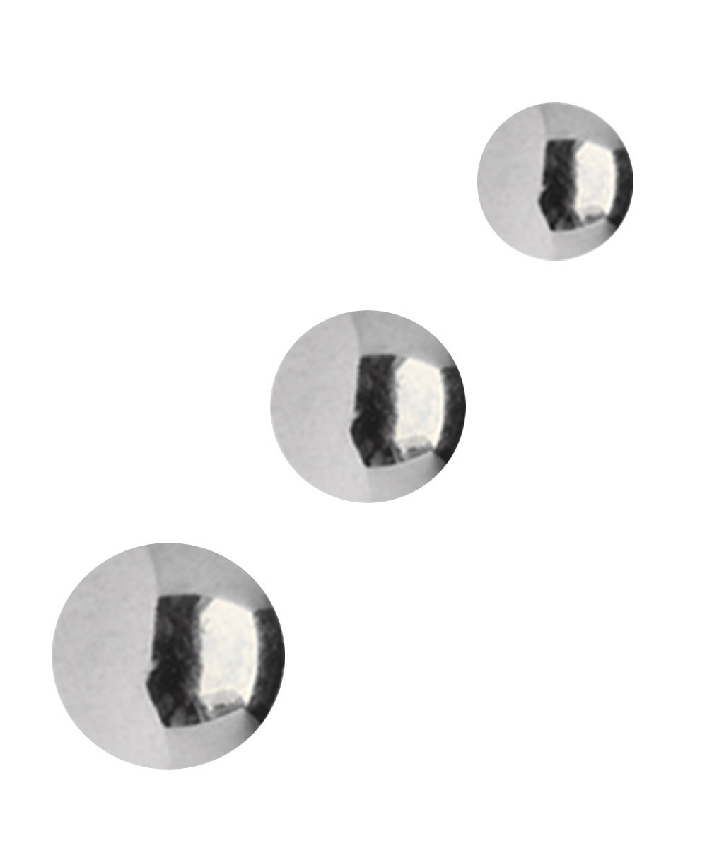 Set 3 Titanium Piercing Screw Balls Replacement Closure for 1.6mm in 3-5mm Size