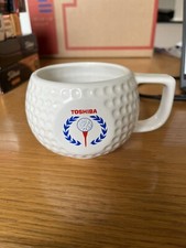 Vintage Toshiba Golf Ball coffee mug - Rare