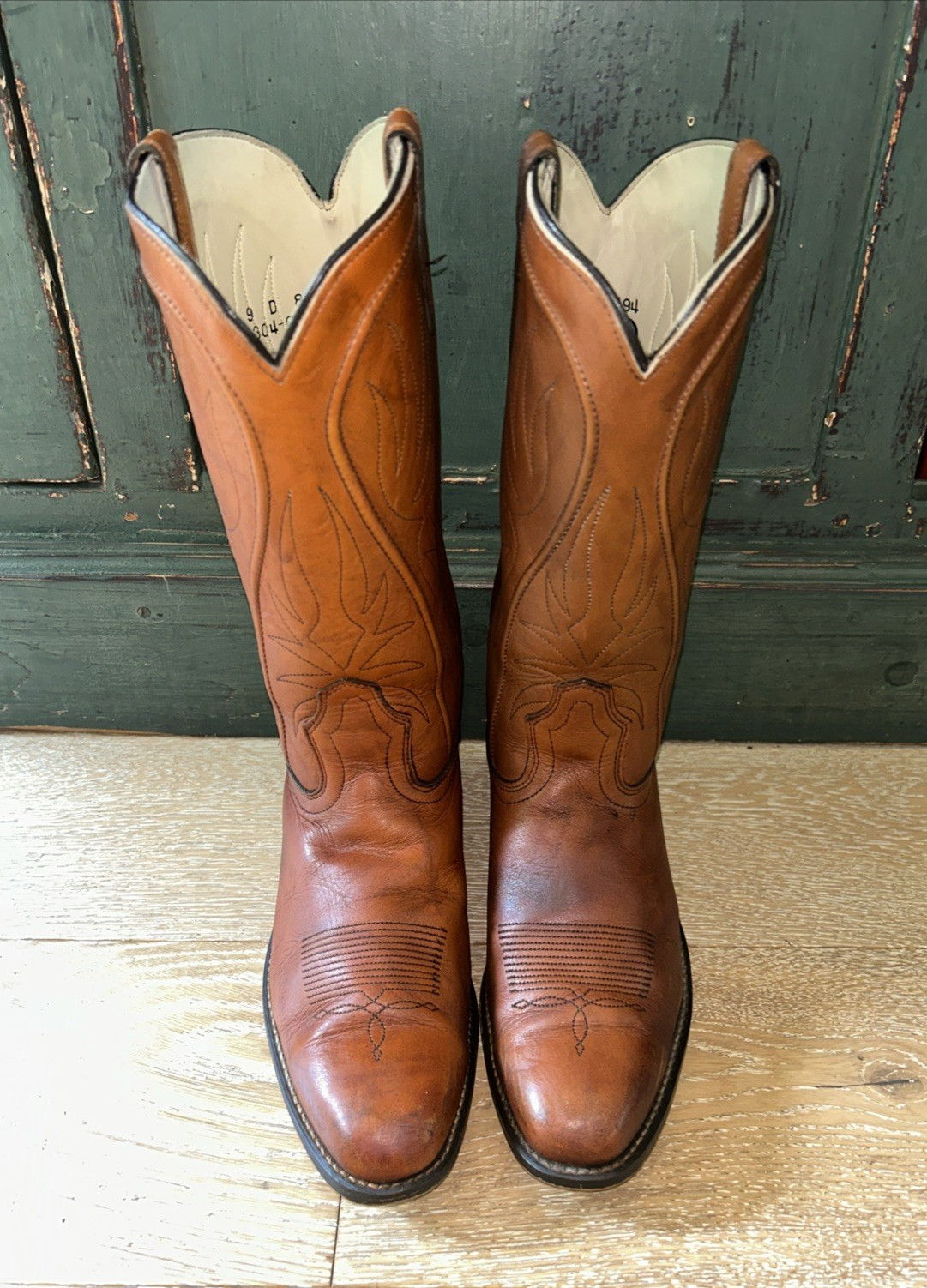 ACME Men’s Brown Western Style Cowboy Boots Size 9D