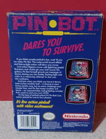 Pin Bot Game (Nintendo NES System 1990) Original NES Complete in Box