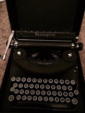 Vintage Remington Deluxe Noiseless Typewriter Original Case ND166413 thumbnail