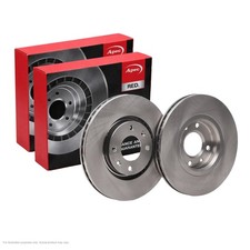 Image of 2x APEC Front Brake Discs For PEUGEOT 307 (3A/C) 1.6 HDi 110 2004-09 DSK2175