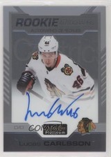 2020-21 O-Pee-Chee Platinum Rookie Auto Lucas Carlsson #R-LC Auto 0p96