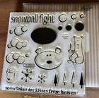 CTMH D1107 SNOWBALL FIGHT ~ snowflakes are kisses from heaven, BEAR