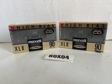 2 Maxell XL ll 90 Blank Cassette Tapes New In Wrapper