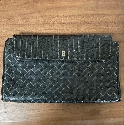 BALLY Clutch Bag Enamel Leather 7a